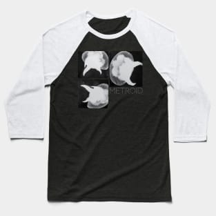 Metroid X-Rays (White Text) Baseball T-Shirt